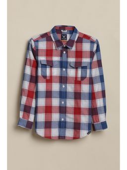Allen Solly - Multi-Color Checks Full Sleeves Casual Shirt
