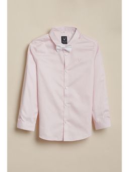 Allen Solly - Pink Solid Full Sleeves Party Shirt