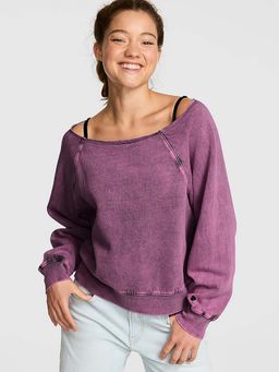 Victoria's Secret - Pink Ivy Fleece Purple Sweatshirt
