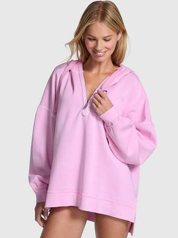 Victoria's Secret - Pink Ivy Fleece Tunic Hooded Neck Sweatshirt