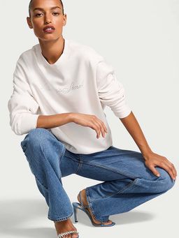 Victoria's Secret - Angel Essentials Effortless Fleece Off White Sweatshirt