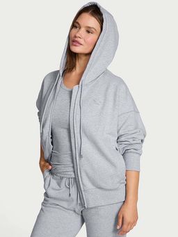 Victoria's Secret - Angel Essentials Classic Fleece Full-Zip Grey Hoodie