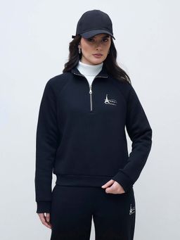 ELLE - Women Branded Art Work Solid Sweatshirt