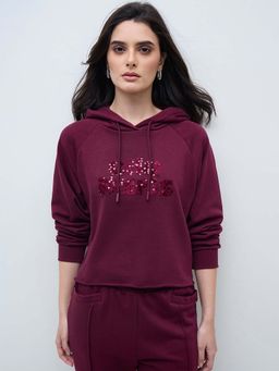 ELLE - Women Wine Branding Solid Hoodie