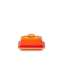 Le Creuset - Orange Butter Dish with Lid - Flame
