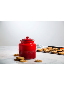 Le Creuset - Red Cerise Cookie Jar