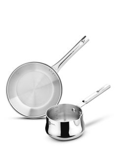 Bergner - Silver BE Essentials Tripro Triply 2 Pcs Cookware Combo - Induction Bottom