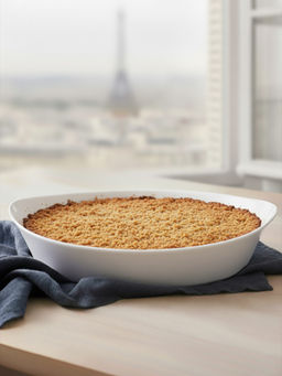 Luminarc - White Tempered Opal Smart Cuisine Carine Oval Bake & Serve Dish