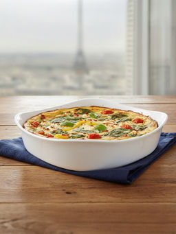 Luminarc - White Tempered Opal Smart Cuisine Carine Bake & Serve Dish