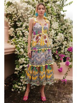 BOHO-CHIC By Sukriti Jain - Yellow All About Flowers Dress