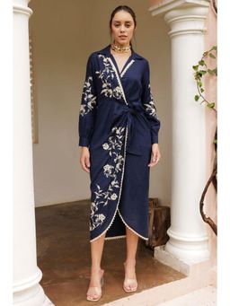 BOHO-CHIC By Sukriti Jain - Blue Drop Dead Gorgeous Wrap Dress