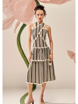 BOHO-CHIC By Sukriti Jain - Black Classic Crochet Midi Dress