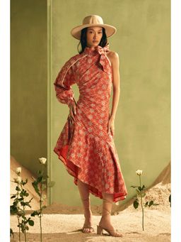 BOHO-CHIC By Sukriti Jain - Red Flattering Eyelet Dress