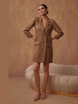 BOHO-CHIC By Sukriti Jain - Metallic Tweed Blazer Dress