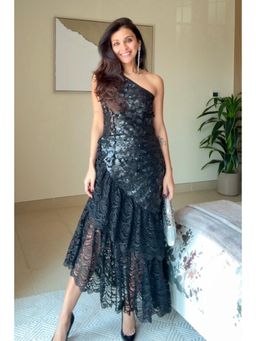 BOHO-CHIC By Sukriti Jain - Black The Lumiere Sequinned Dress