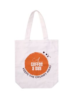 Doodle Collection - Doodle Coffee Day Canvas Tote Bag