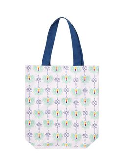 Doodle Collection - Doodle Motif Spiral Canvas Tote Bag