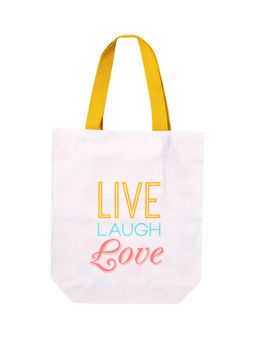 Doodle Collection - Doodle Live Laugh Love Canvas Tote Bag