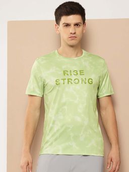Alcis - Green Printed Half Sleeves T-Shirt