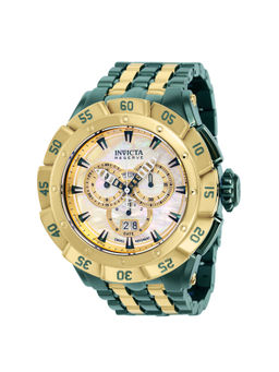 Invicta - Ripsaw Swiss Ronda Men Gold Watch With Mother Of Pearl Dial (L)