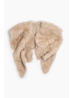 H&M - Women Beige Asymmetric Collar Scarf