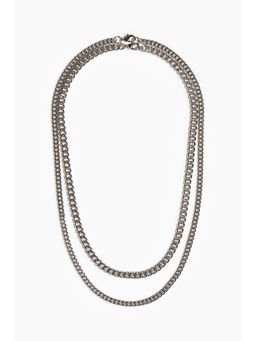 H&M - Men Silver 2-Pack Necklaces
