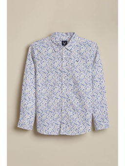 Allen Solly - Boys White Cotton Collar Neck Shirt
