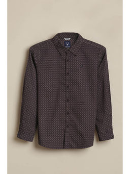 Allen Solly - Boys Purple Cotton Collar Neck Shirt