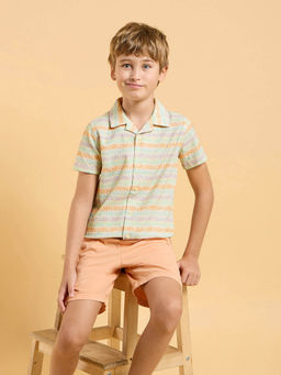 U.S. POLO ASSN. - Boys Multi-Color Cotton Regular Fit Shirt