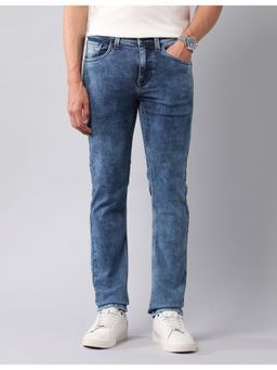 U.S. Polo Assn. Denim Co. - Mens Blue Regallo Heavy Faded Skinny Fit Jeans