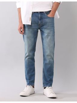 U.S. Polo Assn. Denim Co. - Mens Blue Cole Comfort Light Fade Cropped Fit Jeans