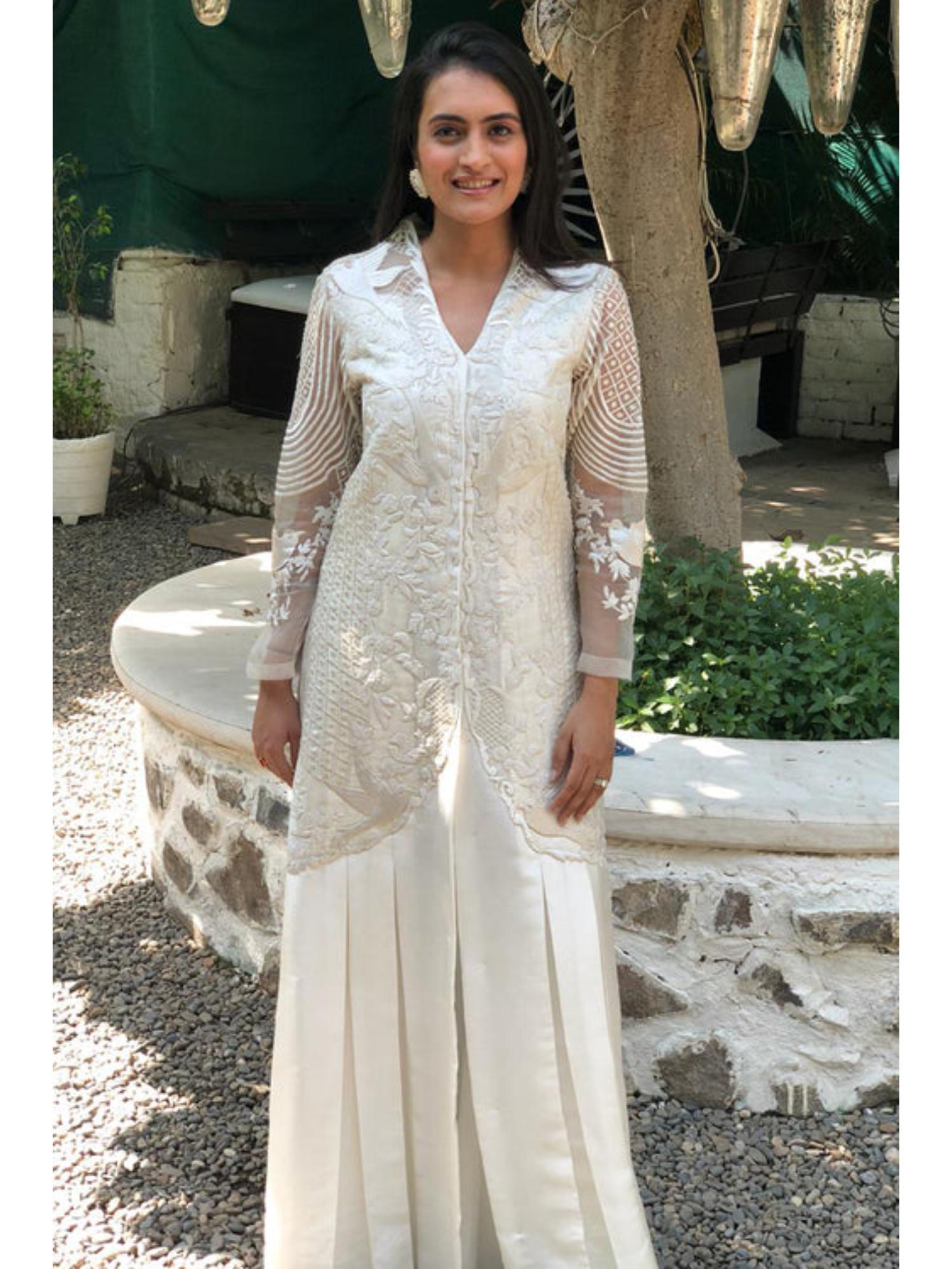 juhi nanda Bird Embroidered Long Jacket-picture-28
