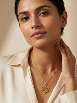 ALOKKI - Women Gold Statement 18K Gold Plated Necklaces