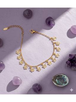 Veli Jewels - Women Gold Statement 18K Gold Plated Bracelet