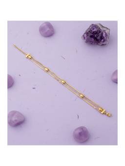 Veli Jewels - Women Gold Statement 18K Gold Plated Bracelet