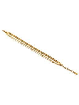 Veli Jewels - Women Gold Statement 18K Gold Plated Bracelet