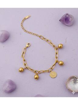Veli Jewels - Women Gold Statement 18K Gold Plated Bracelet