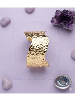 Veli Jewels - Women Gold Statement 18K Gold Plated Cuff