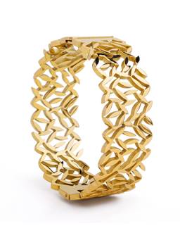 Veli Jewels - Women Gold Statement 18K Gold Plated Bracelet