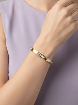 Veli Jewels - Women Gold Statement 18K Gold Plated Bracelet