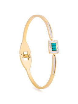Veli Jewels - Women Blue Stones 18K Gold Plated Bracelet