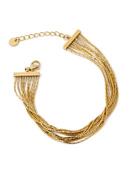 Veli Jewels - Women Gold Statement 18K Gold Plated Bracelet