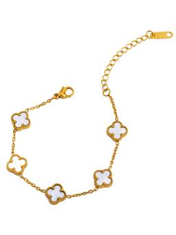 Veli Jewels - Women Gold Statement 18K Gold Plated Bracelet
