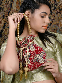 Odette - Maroon Alluring Potli