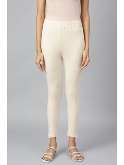 Aurelia - Beige Solid Tights