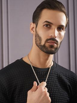 Aatmana - Men Brass Silver-Plated Chain