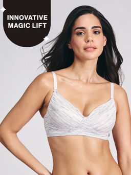 Nykd by Nykaa - Innovative Multiway Magic Lift Cotton Padded Non-Wired T-Shirt Bra NYB431 Off White