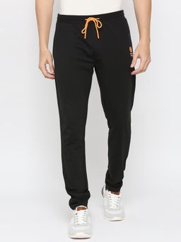 Spykar - Men Cotton Blend Black Joggers