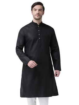 SG LEMAN - Black Kurta for Men