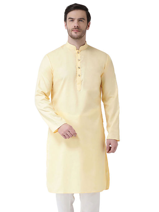 SG LEMAN Yellow Kurta for Men